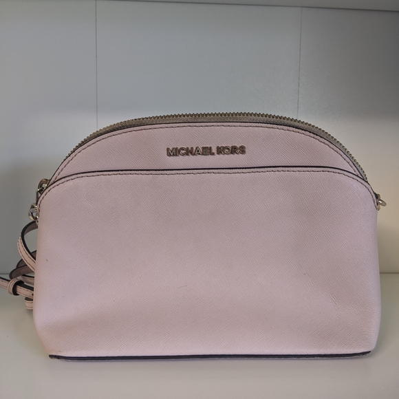 Michael Kors Handbags - Michael Kors Blush Pink Crossbody Bag with Gold Accents